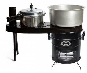SuperSaver AI Wood Stove with Double Pot Accessory